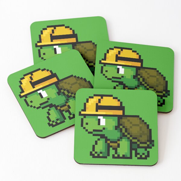 Item preview, Yellow-Helmet Turtle designed and sold by TheNewPixel.