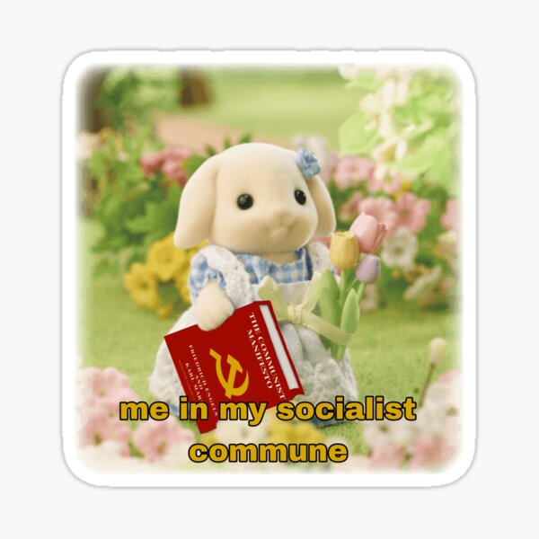 Item preview, Socialist Commune Sylvanian bunny  designed and sold by unequivocallyso.