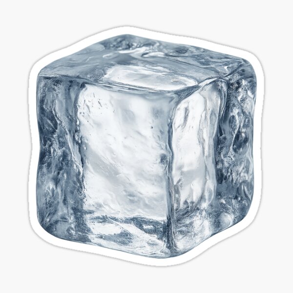 Vista previa del artículo con la obra «Cubo de hielo cristalino: bloque de agua congelada transparente», diseñado y vendido por JMT (Just Miscellaneous Things).