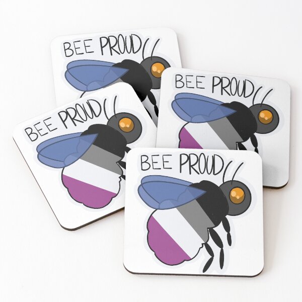 Item preview, Bee Proud (Asexual Flag) designed and sold by FieryFoliage.