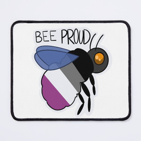 Item preview, Bee Proud (Asexual Flag) designed and sold by FieryFoliage.