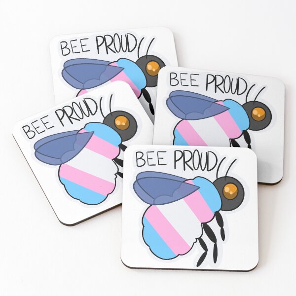 Item preview, Bee Proud (Transgender Flag) designed and sold by FieryFoliage.