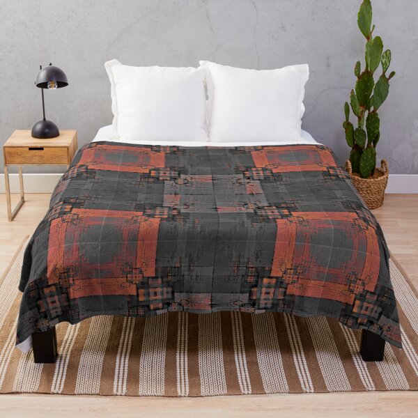 Item preview, Orange and Grey Crossroads designed and sold by Yolanda Caporn Art.