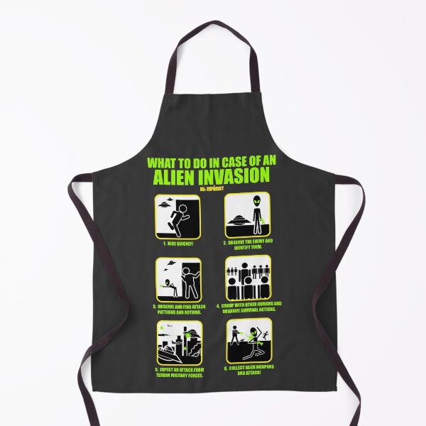 Item preview, WARNING SIGN: WHAT TO DO IN CASE OF ALIEN INVASION OR UFOs designed and sold by CuPensky.