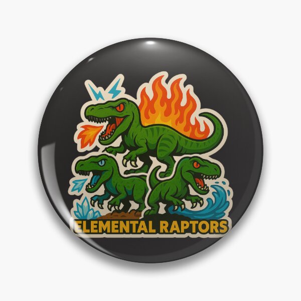 Item preview, Elemental Raptors Sticker designed and sold by Thaivi Design.