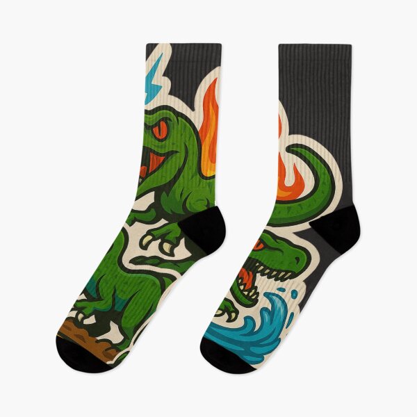 Item preview, Elemental Raptors Sticker designed and sold by Thaivi Design.