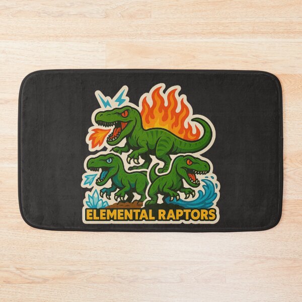 Item preview, Elemental Raptors Sticker designed and sold by Thaivi Design.