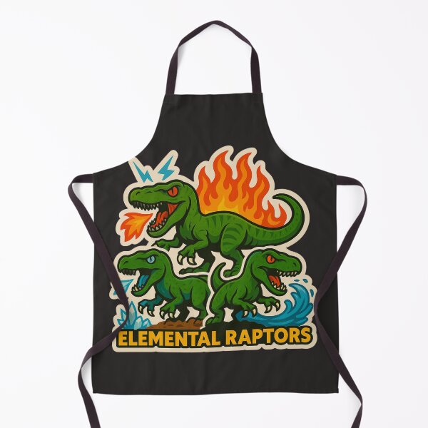Item preview, Elemental Raptors Sticker designed and sold by Thaivi Design.