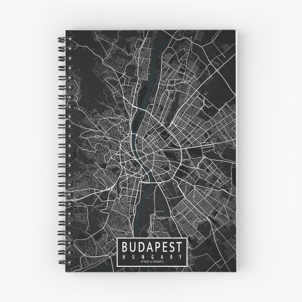 Item preview, Budapest City Map of Hungary - Dark designed and sold by deMAP.