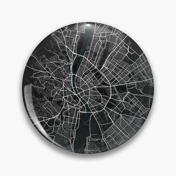 Item preview, Budapest City Map of Hungary - Dark designed and sold by deMAP.