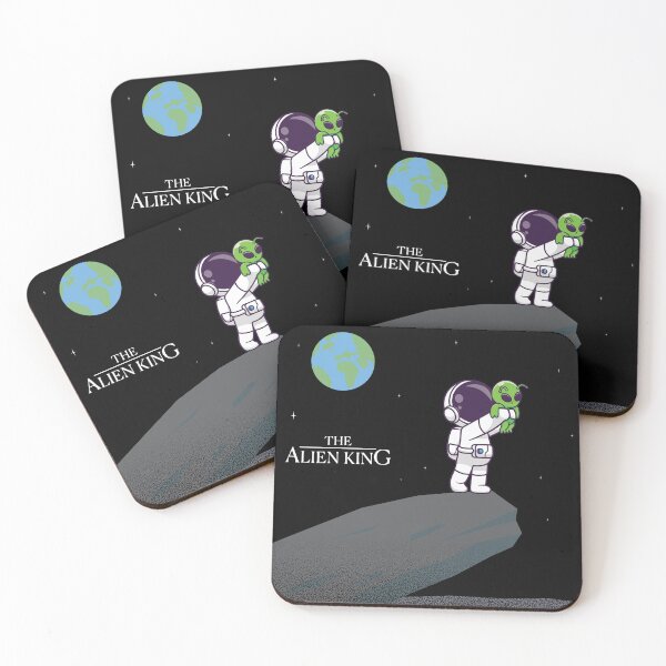 Item preview, The Alien King | Astronaut Holding Up An Alien Baby designed and sold by Pudding Imagines.