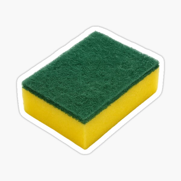 Item preview, Yellow and Green Dish Sponge – Dual-Layer Scrubbing Pad for Cleaning designed and sold by JMT (Just Miscellaneous Things).
