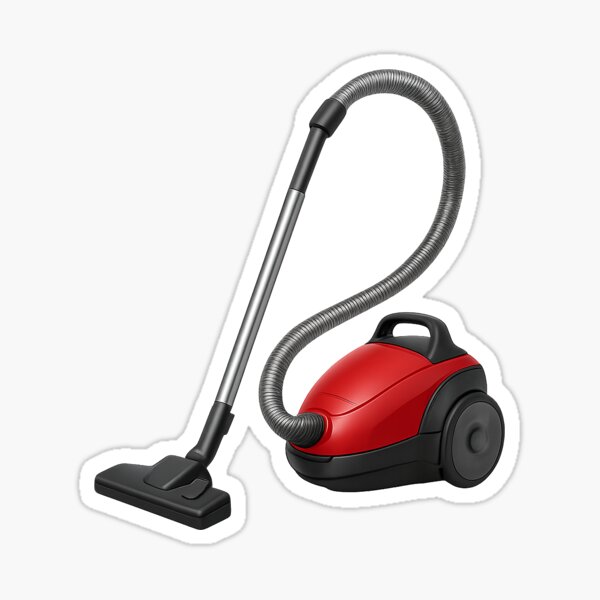 Item preview, Red Canister Vacuum Cleaner – Compact Household Cleaning Appliance designed and sold by JMT (Just Miscellaneous Things).