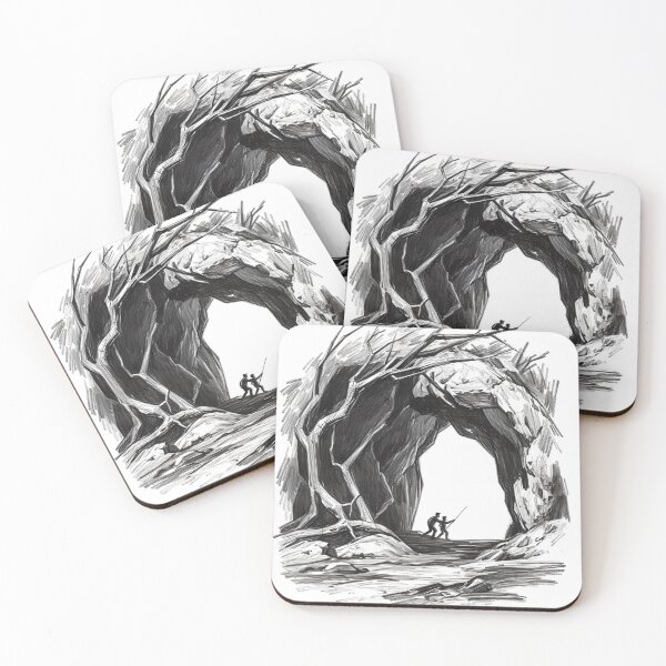 Item preview, Pencil Cave Drawing Art 2 designed and sold by SanchillShop.