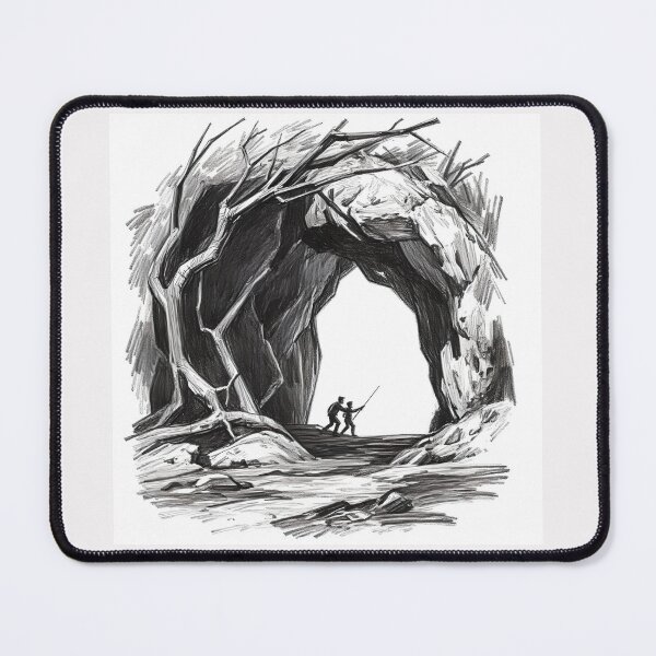 Item preview, Pencil Cave Drawing Art 2 designed and sold by SanchillShop.