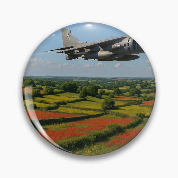 Item preview, Harrier Over the Broken Bloom designed and sold by Skyframe Aviation.