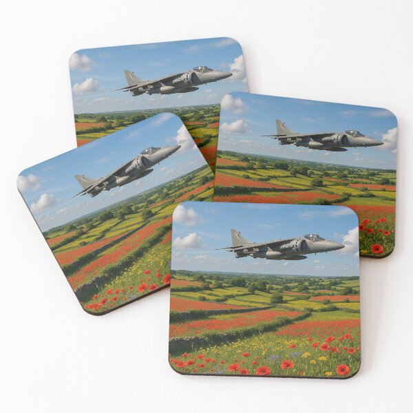 Item preview, Harrier Over the Broken Bloom designed and sold by Skyframe Aviation.