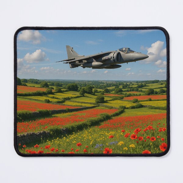 Item preview, Harrier Over the Broken Bloom designed and sold by Skyframe Aviation.