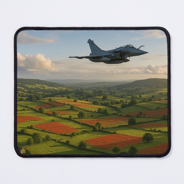 Item preview, Rafale Over Fields of Red designed and sold by Skyframe Aviation.