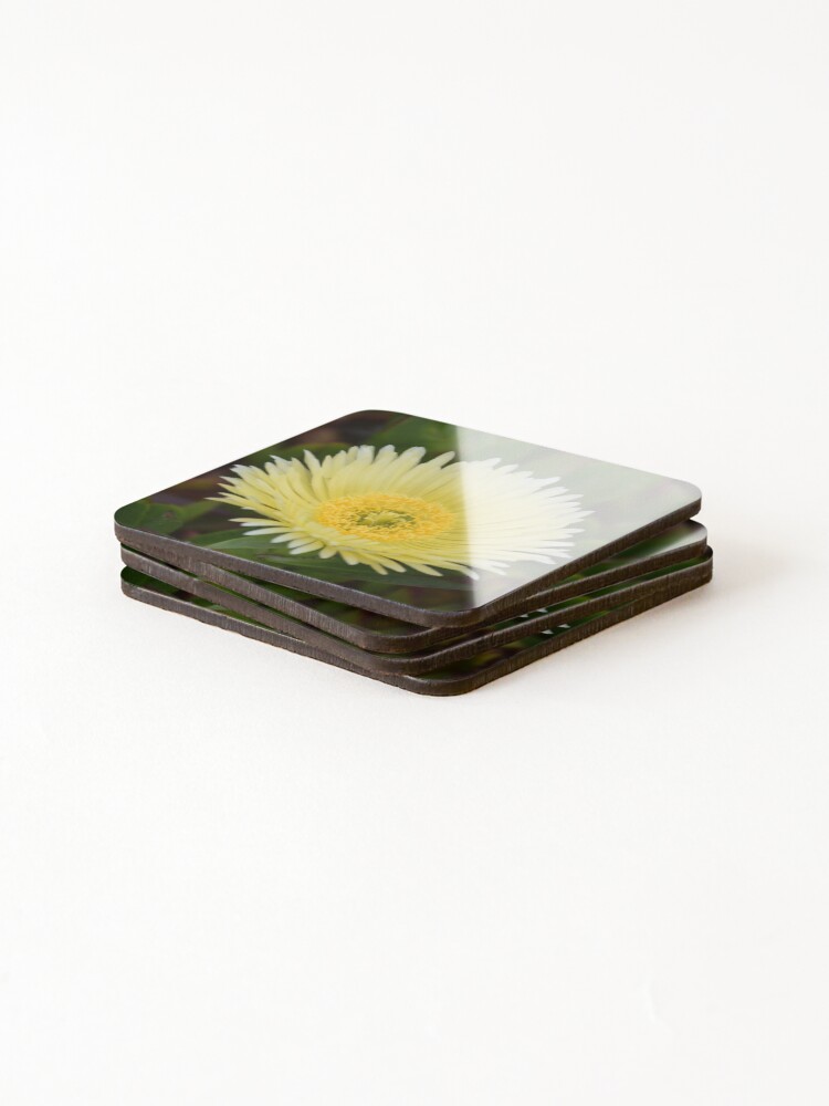 Thumbnail 4 of 5, Coasters (Set of 4), Yellow Flower designed and sold by Reriginal.