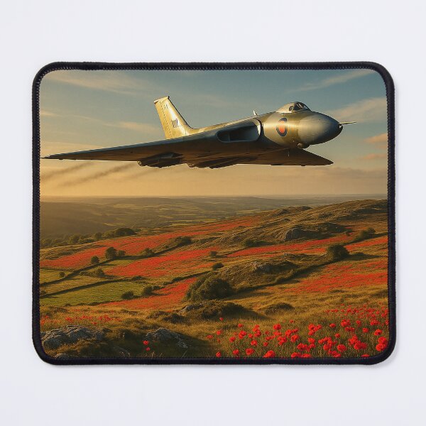 Item preview, Vulcan Over the Highland Bloom designed and sold by Skyframe Aviation.