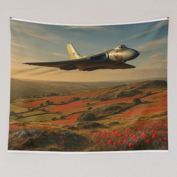 Item preview, Vulcan Over the Highland Bloom designed and sold by Skyframe Aviation.