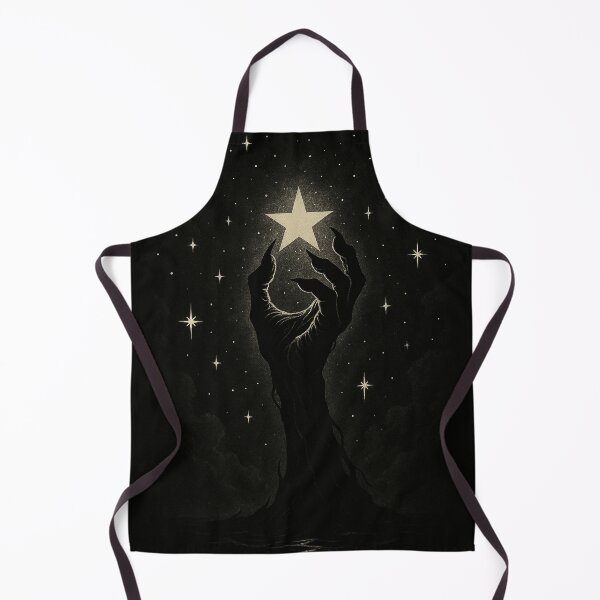 Item preview, Reaching for the Star – Gothic Dark Hand and Cosmic Night Art designed and sold by HAFIZ-DP.