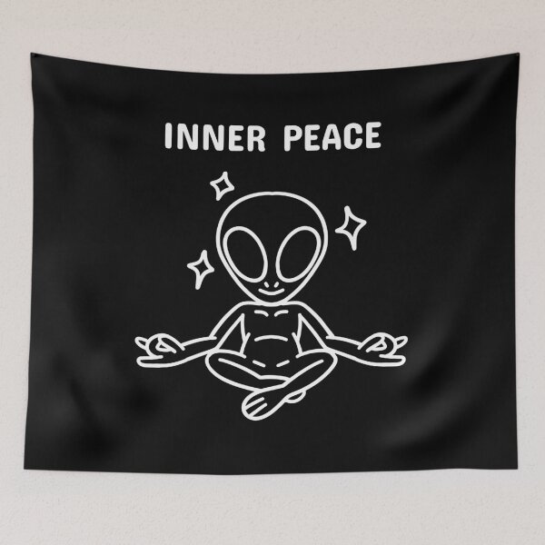Item preview, Alien Meditating & Achieving Inner Peace designed and sold by Pudding Imagines.