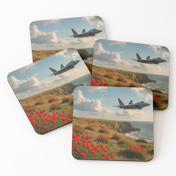 Item preview, Raptor Along the Scarlet Coast designed and sold by Skyframe Aviation.