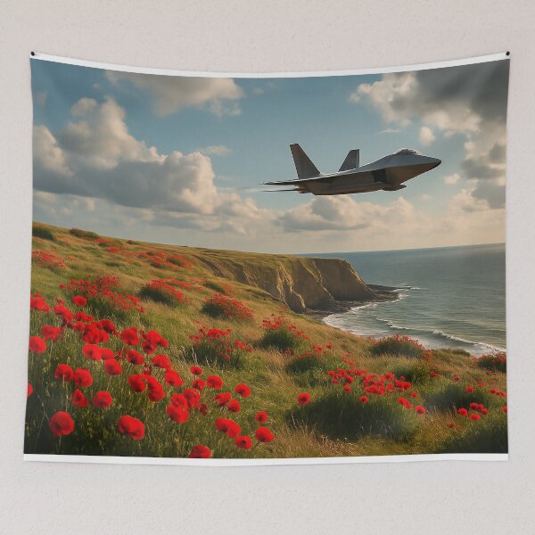 Item preview, Raptor Along the Scarlet Coast designed and sold by Skyframe Aviation.