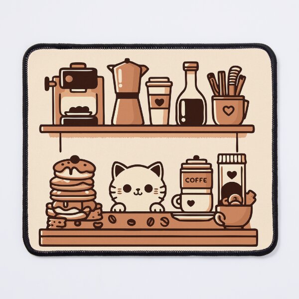 Item preview, Kawaii Cat Café – Cozy Anime Vibes for Cat Lovers designed and sold by MAGICKEY2024.