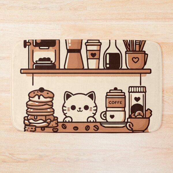 Item preview, Kawaii Cat Café – Cozy Anime Vibes for Cat Lovers designed and sold by MAGICKEY2024.