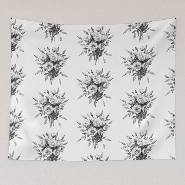Item preview, The art of drawing a bouquet of flowers with a pencil designed and sold by SanchillShop.