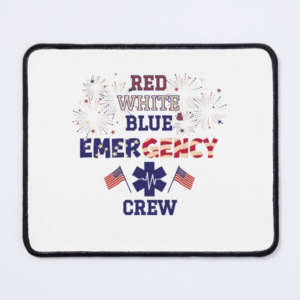 Item preview, Red White & Blue Emergency Crew – Patriotic EMS Design designed and sold by MedMindCreation.
