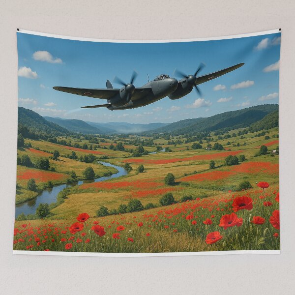 Item preview, Mosquito Over River of Red designed and sold by Skyframe Aviation.