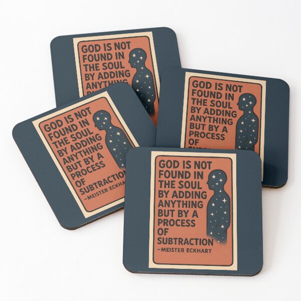 Item preview, God by Subtraction – Meister Eckhart Mystical Quote designed and sold by NuminousYes.