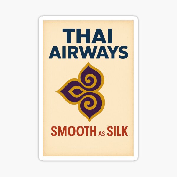 Item preview, Thai Airways Smooth as Silk designed and sold by Start-Aviation.