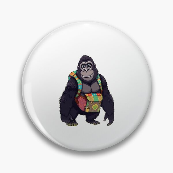 Item preview, Gorilla carrying a backpack designed and sold by Kenji11.