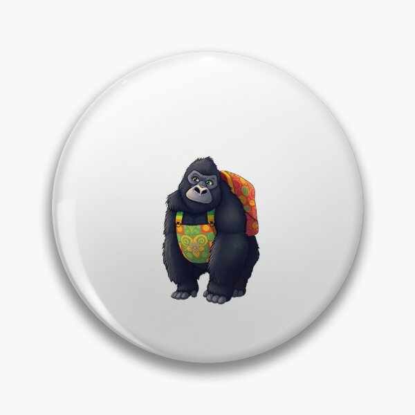 Item preview, Gorilla carrying a backpack designed and sold by Kenji11.