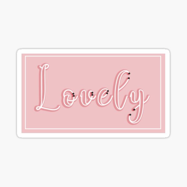 "Lovely Neon Logo!" Sticker for Sale by YuriLee | Redbubble