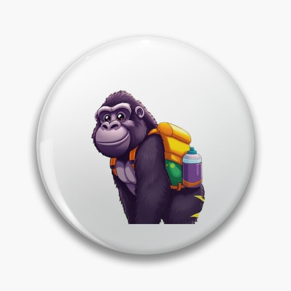 Item preview, Gorilla carrying a backpack designed and sold by Kenji11.