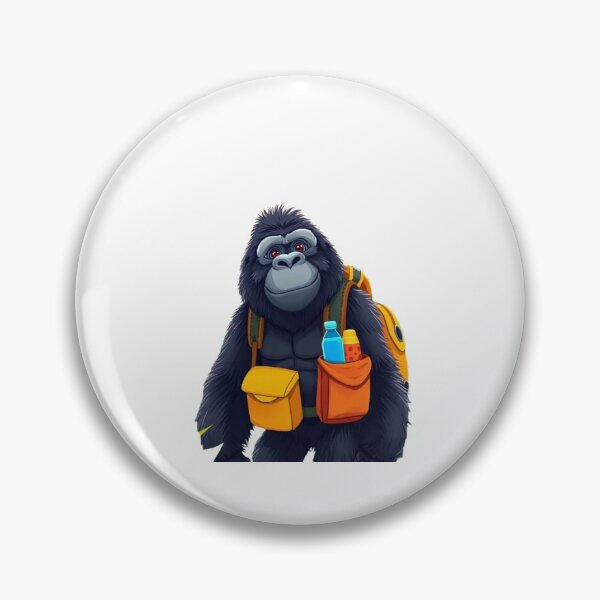 Item preview, Gorilla carrying a backpack designed and sold by Kenji11.
