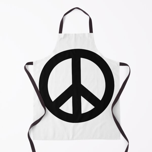 Item preview, Bold black peace sign, white background designed and sold by 2025Design.