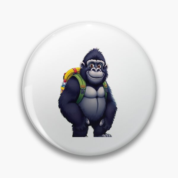 Item preview, Gorilla carrying a backpack designed and sold by Kenji11.