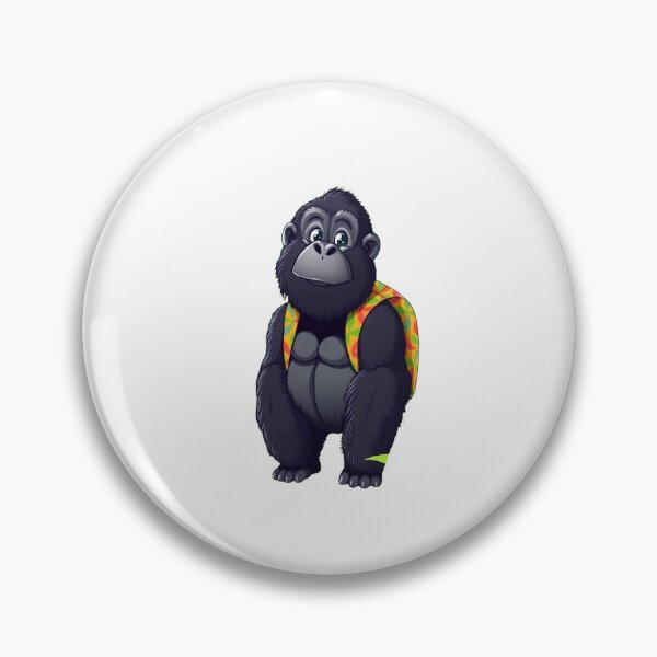 Item preview, Gorilla carrying a backpack designed and sold by Kenji11.