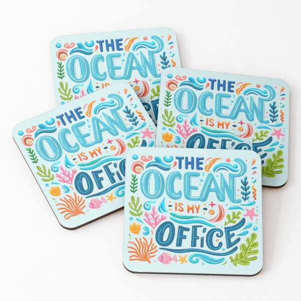 Item preview, The Ocean Is My Office, typography designed and sold by maxmaj.