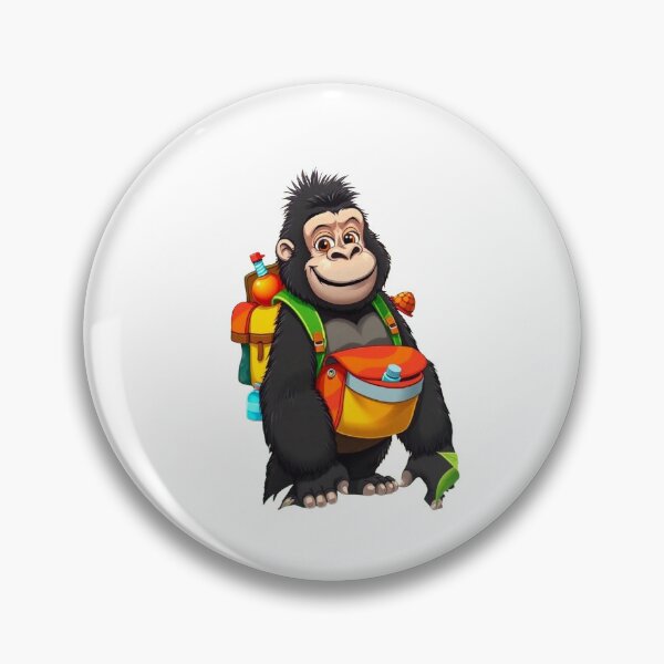 Item preview, Gorilla carrying a backpack designed and sold by Kenji11.
