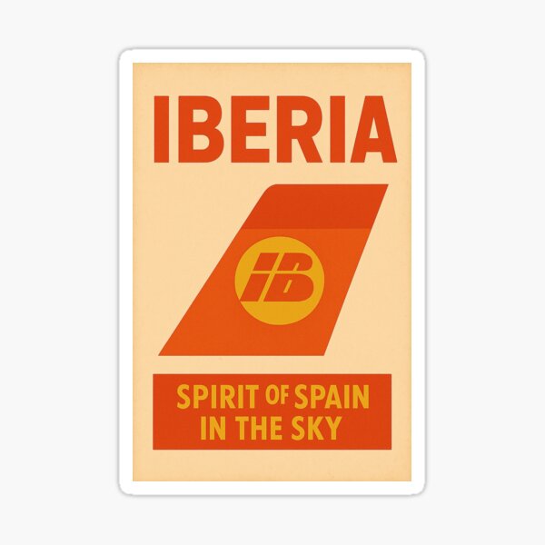 Iberia Spirit of Spain in the Sky Sticker