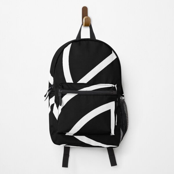 Item preview, Bold peace sign white outline on black background designed and sold by 2025Design.
