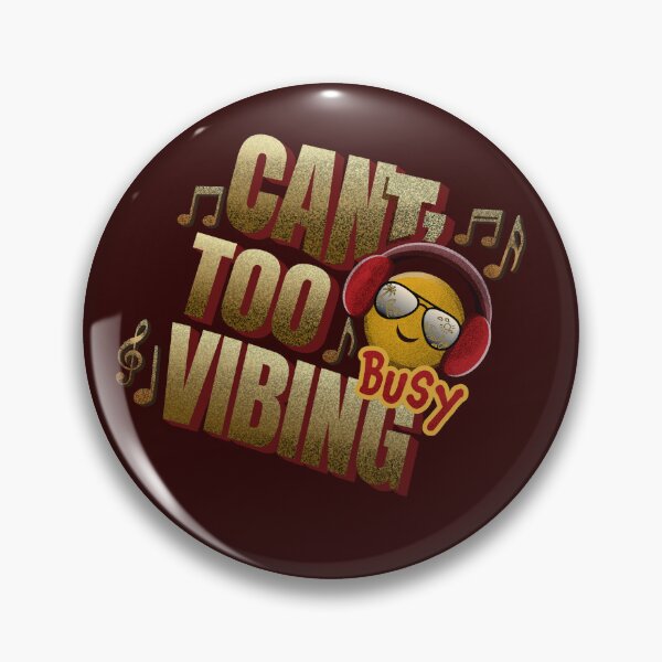 Item preview, Can’t Too Busy Vibing - Funky Emoji Groove Ar designed and sold by Janie in Repeat .